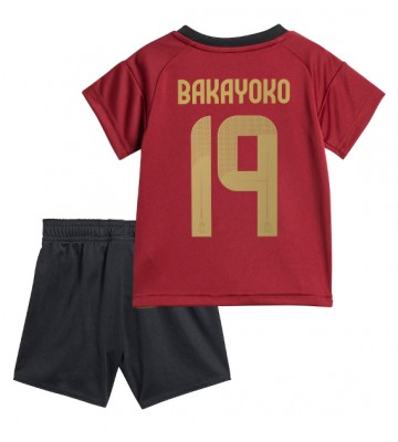 Belgien Johan Bakayoko #19 Hjemmebanesæt Børn EM 2024 Kort ærmer (+ korte bukser)